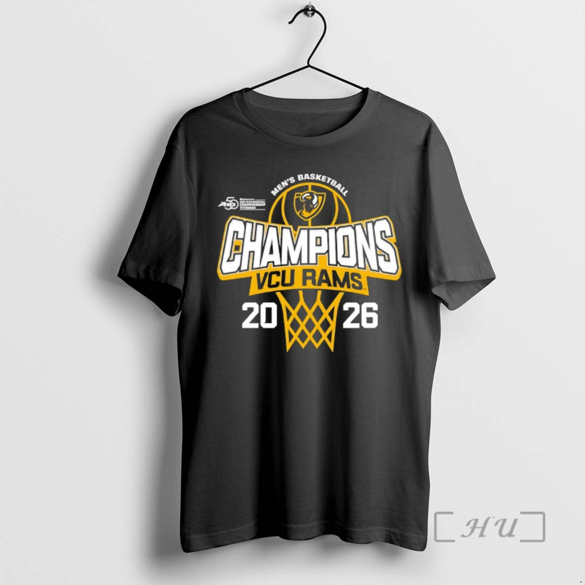 Officials Vcu Rams Won The 2026 A 10 Mens Basketball Tournament Champions Premium T Shirts