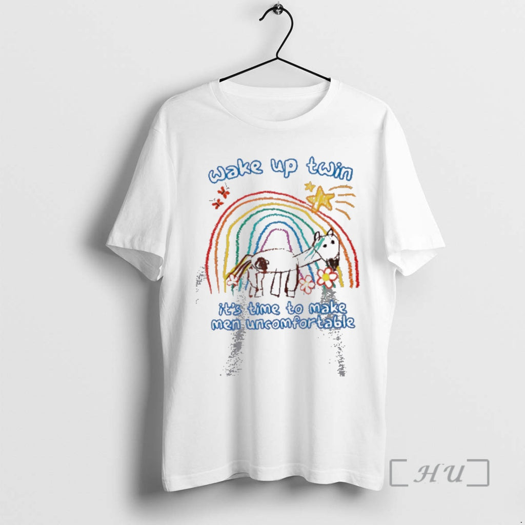 Officials Wake Up Twin Its Time To Make Men Uncomfortable Rainbow Premium T Shirts Sweater