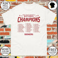 Oklahoma Sooners 2026 NCAA Baseball Men’s College World Series Champions roster shirt