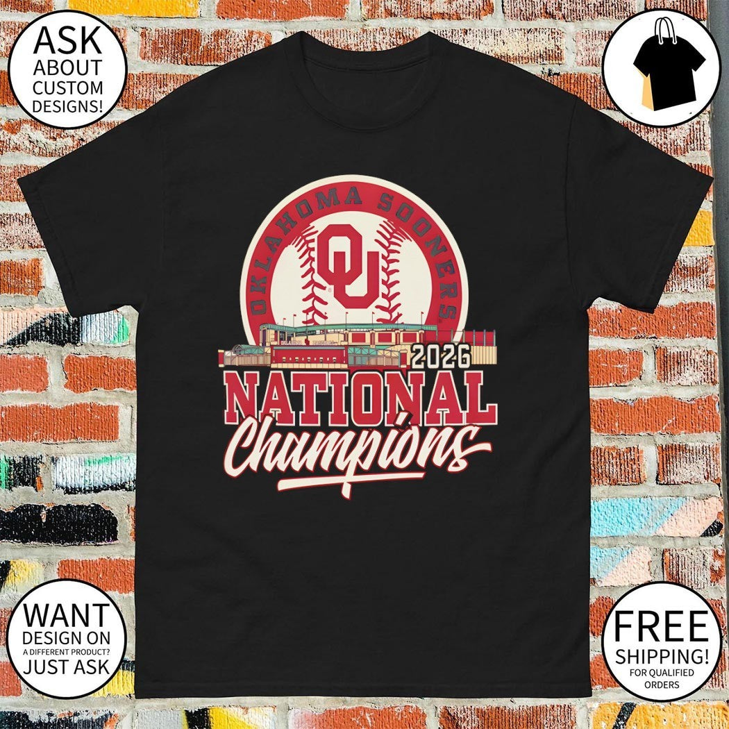 Oklahoma Sooners 2026 NCAA Baseball World Series Champions Stadium shirt