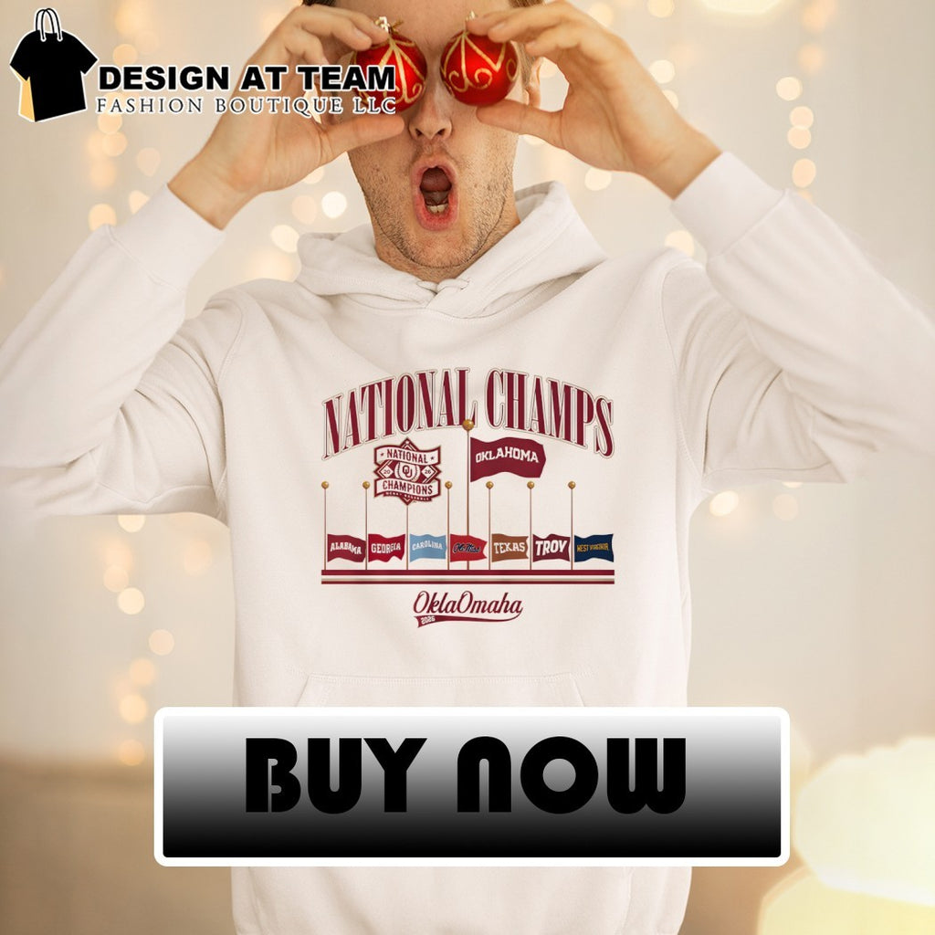 Oklahoma Sooners 2026 NCAA Division I National Champions Omaha flags shirt