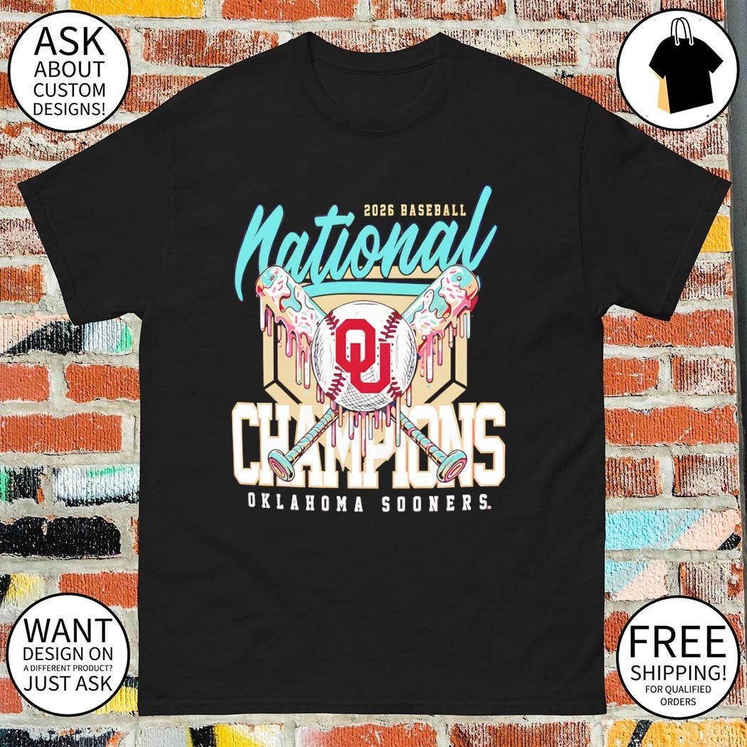 Oklahoma Sooners 2026 NCAA National Baseball Men’s College World Series Champions Bats shirt