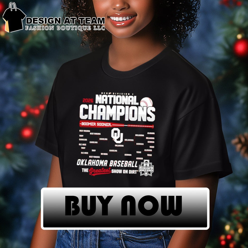 Oklahoma Sooners Baseball 2026 NCAA Baseball Men’s College World Series Champions Bracket shirt
