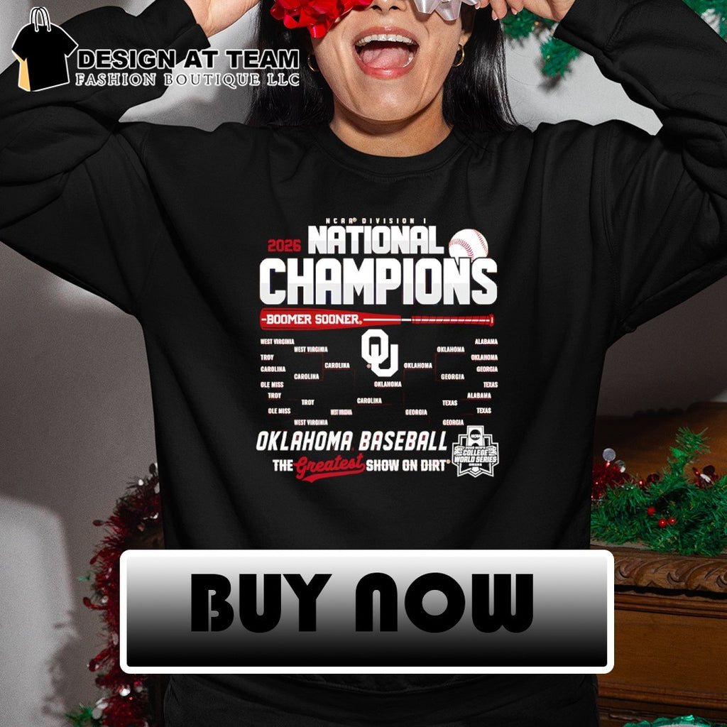 Oklahoma Sooners Baseball 2026 NCAA Baseball Men’s College World Series Champions Bracket shirt