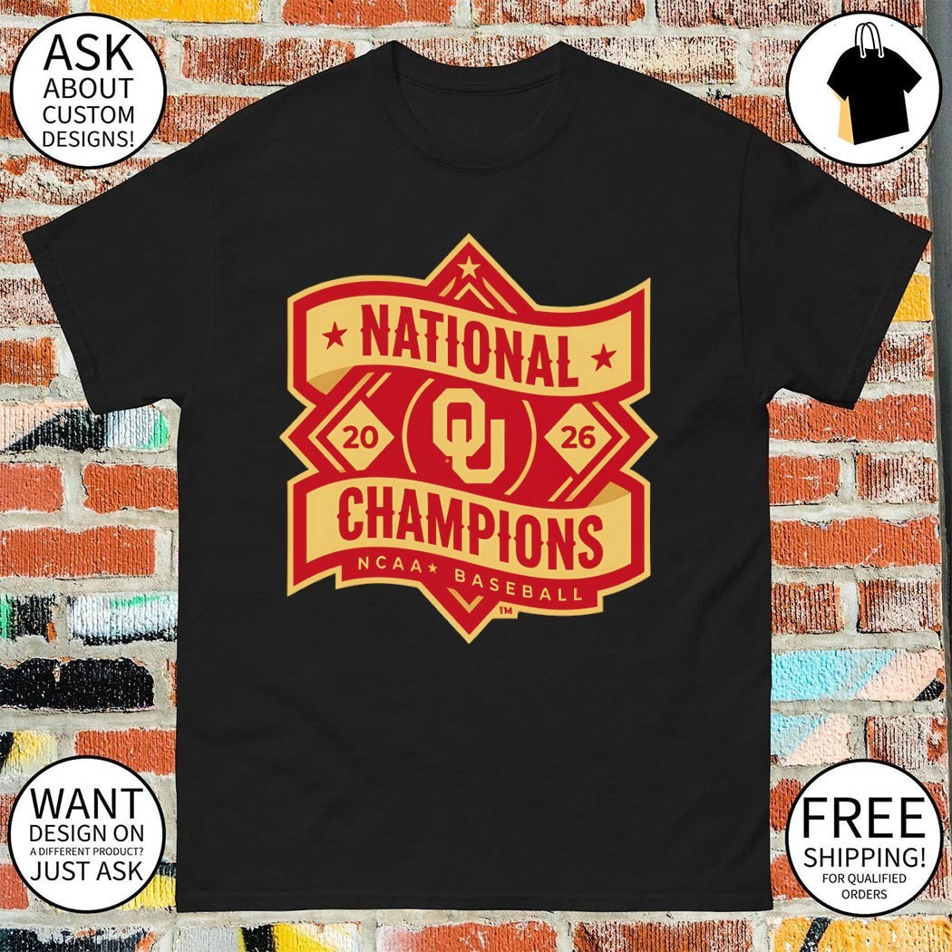 Oklahoma Sooners Baseball MLB National Champions 2026 NCAA logo shirt