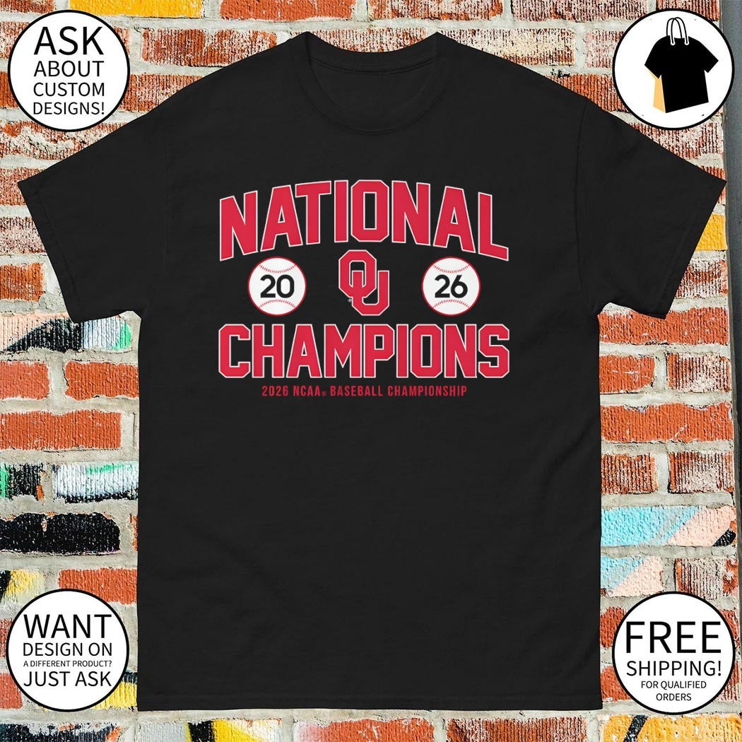 Oklahoma Sooners Baseball NCAA Division I National Champions 2026 logo shirt