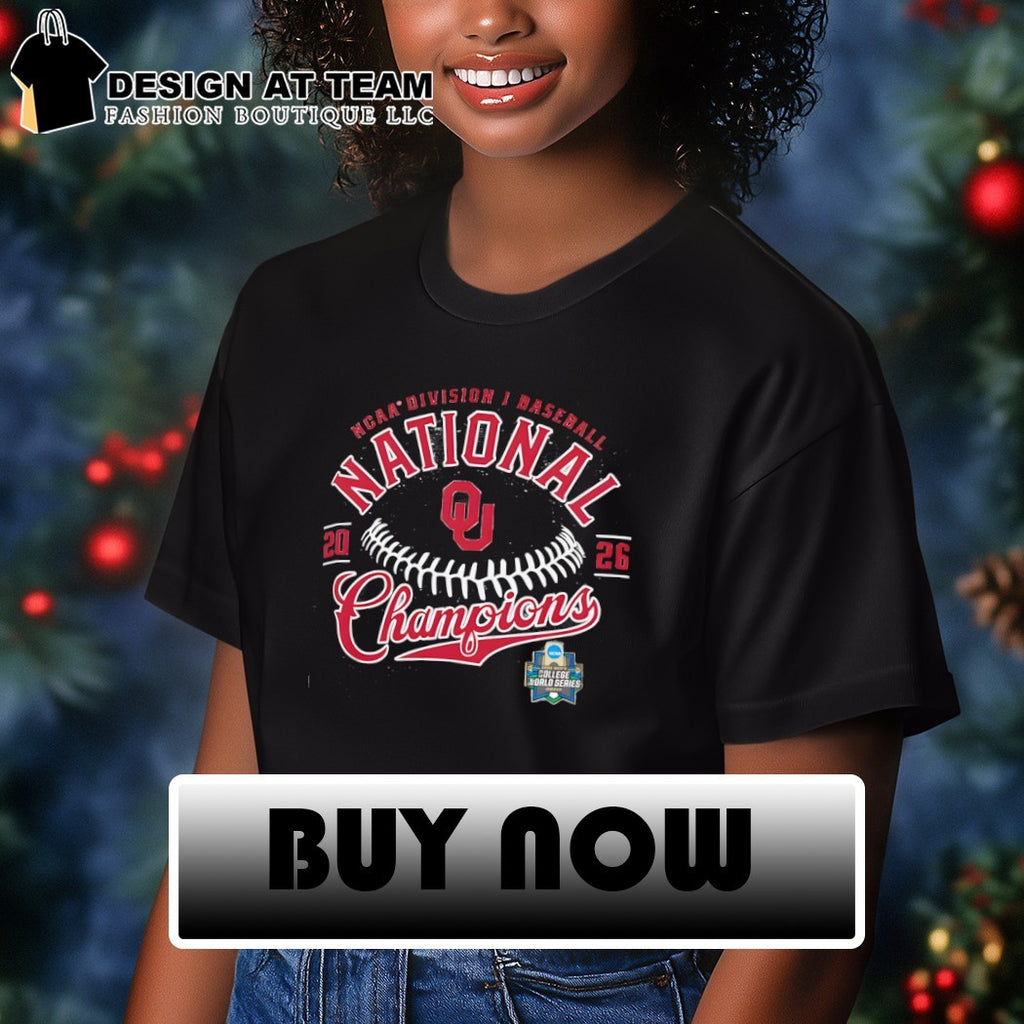Oklahoma Sooners NCAA Division I Baseball National Champions 20 26 College World Series shirt