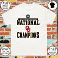 Oklahoma Sooners NCAA Division I Men’s Baseball National Champions 2026 shirt