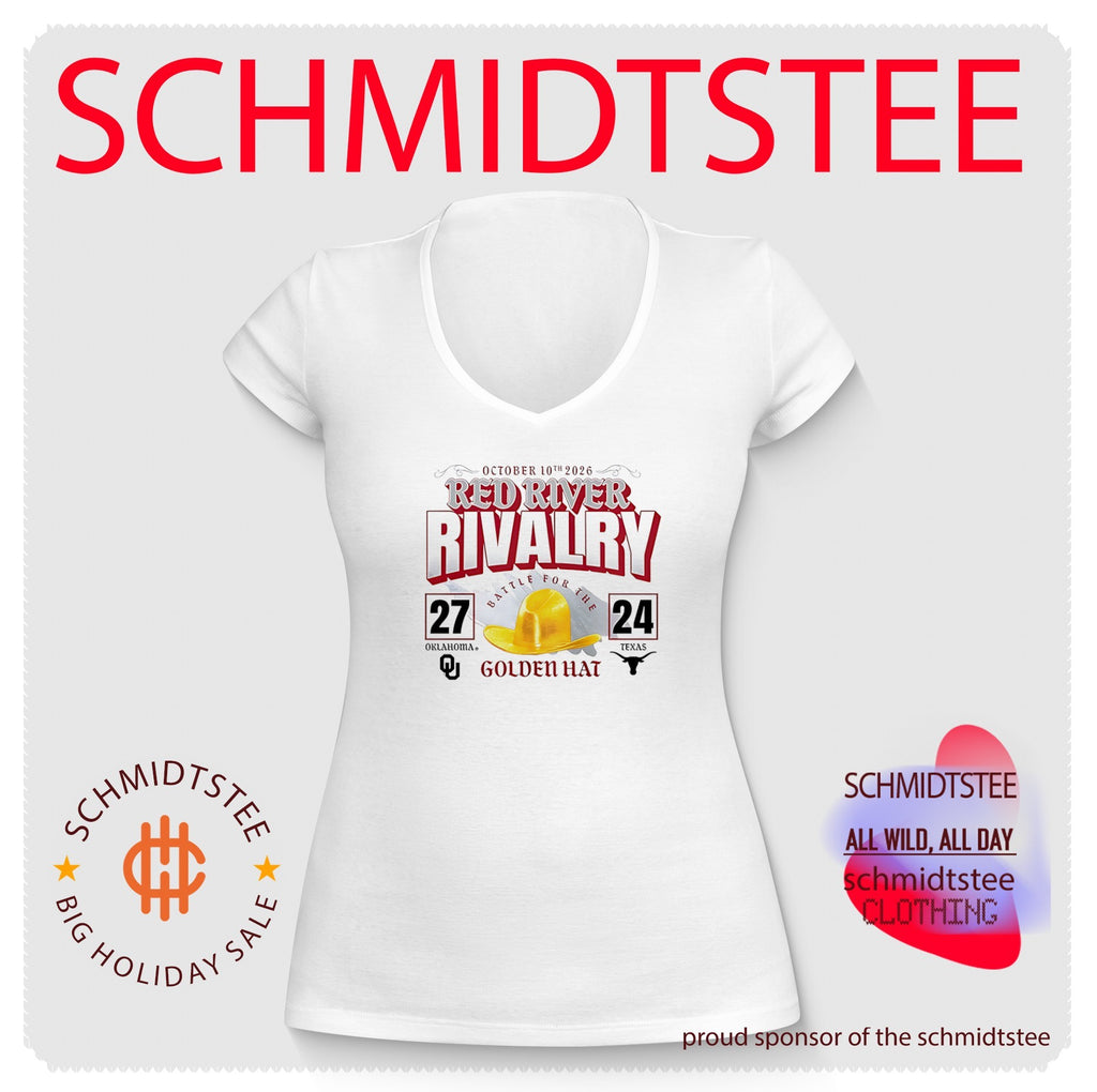 Oklahoma Sooners vs Texas Longhorns 2026 Red River Rivalry Battle For The Golden Hat Score shirt