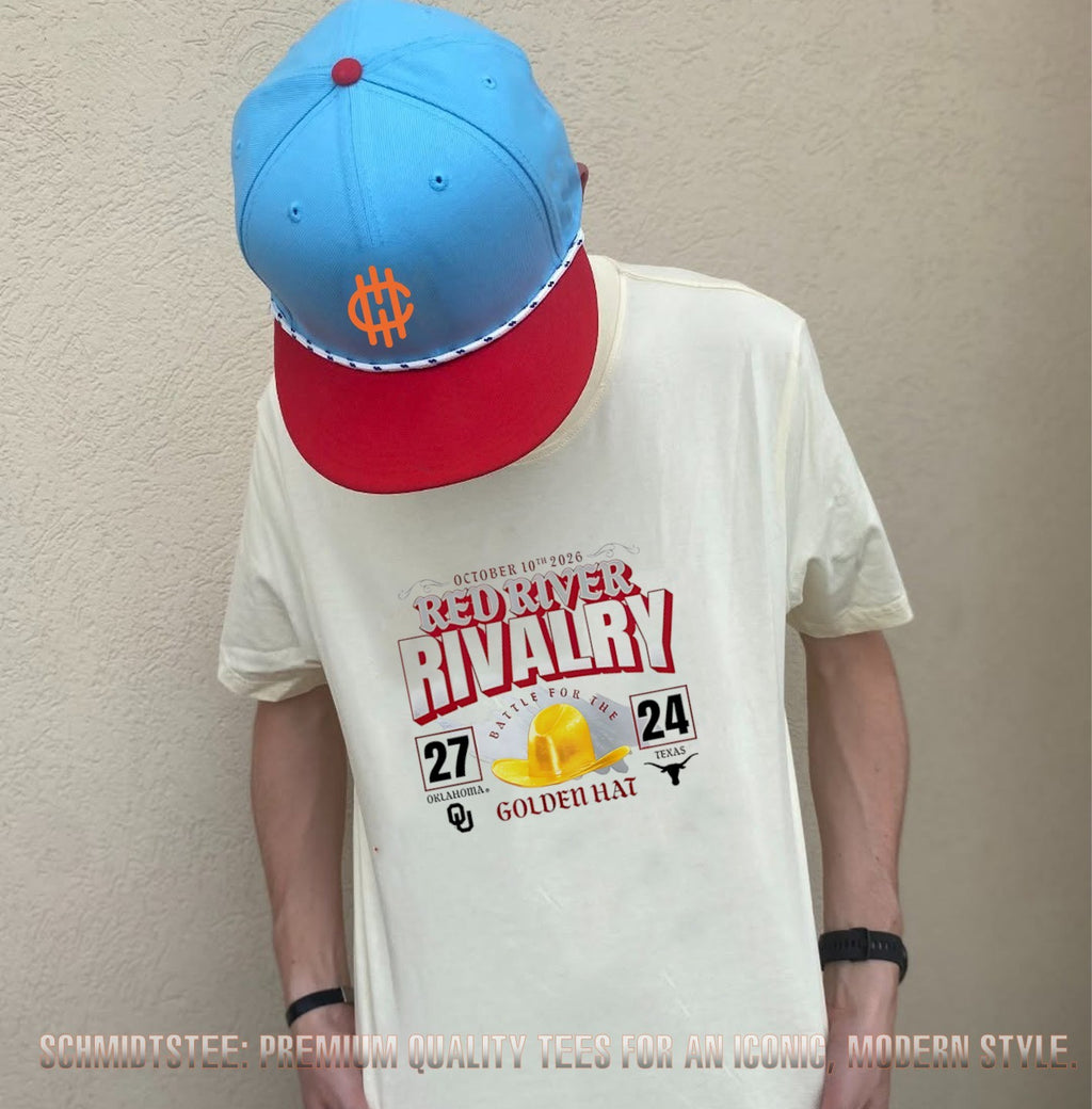 Oklahoma Sooners vs Texas Longhorns 2026 Red River Rivalry Battle For The Golden Hat Score shirt
