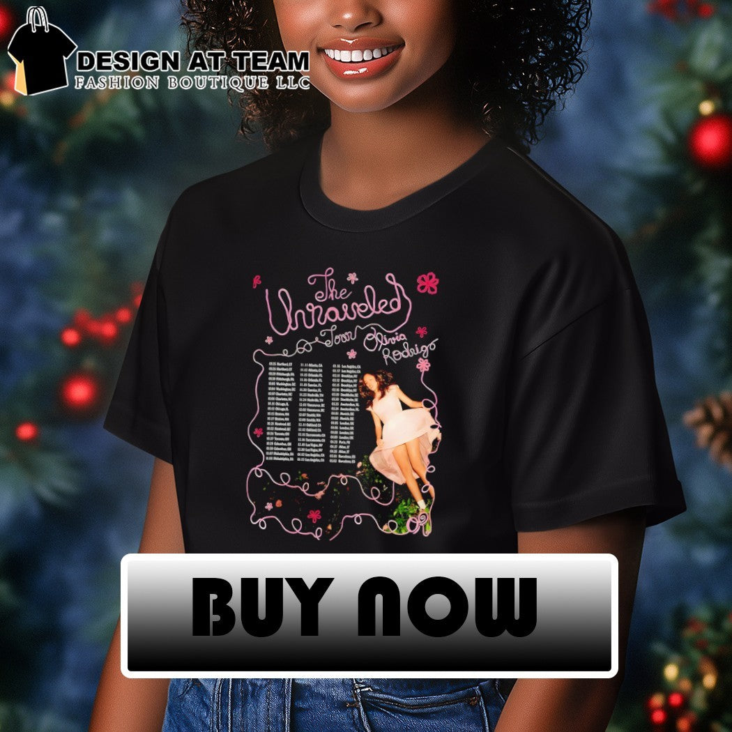 Olivia Rodrigo Unraveled Tour 2026 Poster shirt