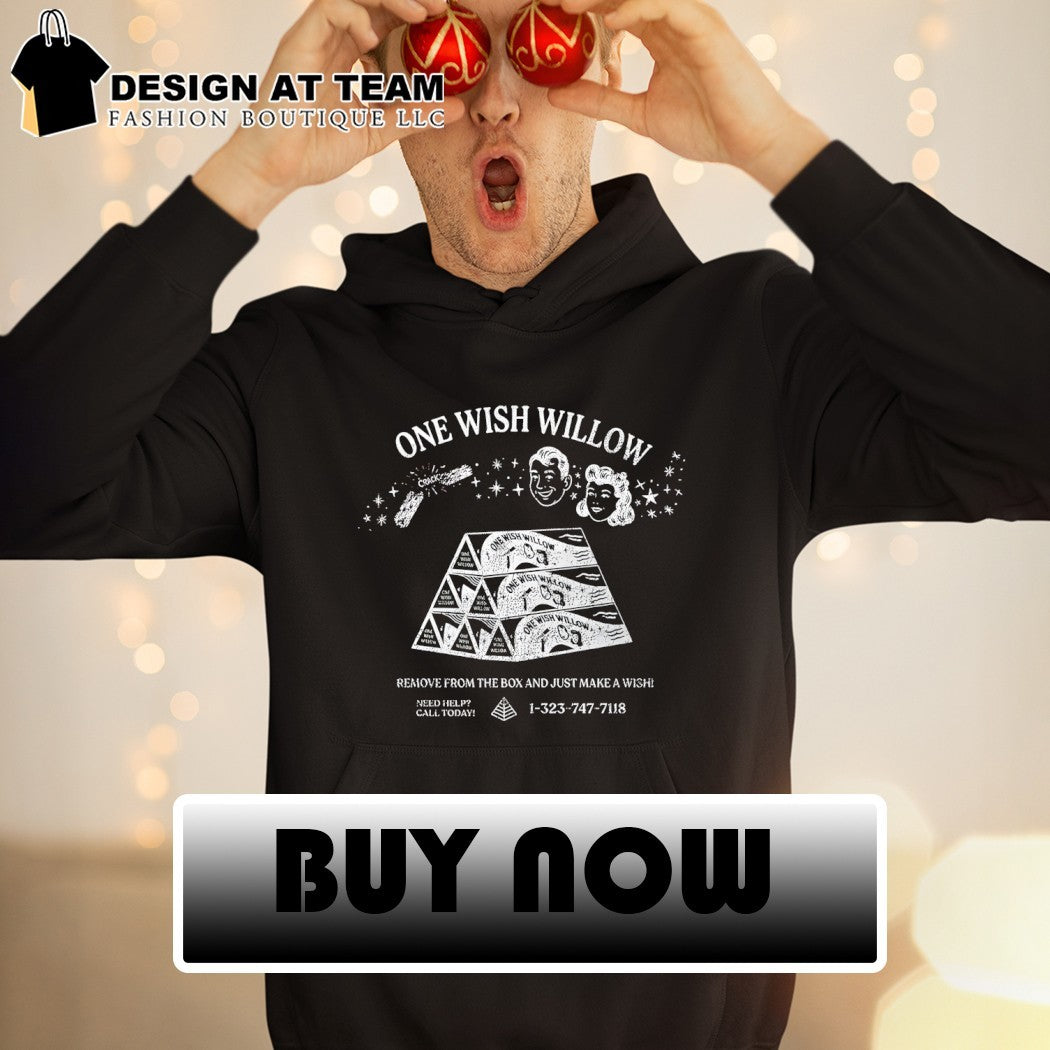 One Wish Willow pyramid triangular stack tee Remove from the box and just make a wish Obsession shirt