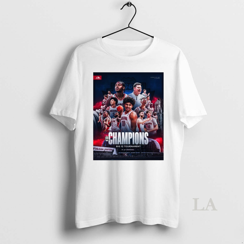 Original 2026 Big 12 Tournament Basketball Tournament Arizona Wildcats Mens Basketball