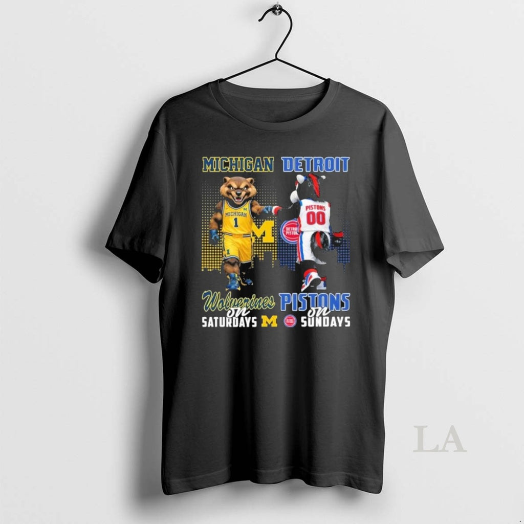 Original Mascots Michigan Wolverines On Saturdays And Detroit Pistons On Sundays