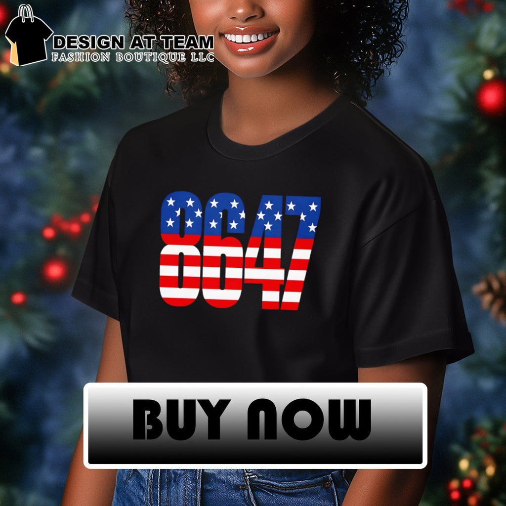 Patriotic American flag Numerical 8647 Independence Day shirt