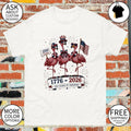Patriotic Flamingo Trio 250 Years of Freedom 1776 2026 United States Holiday shirt