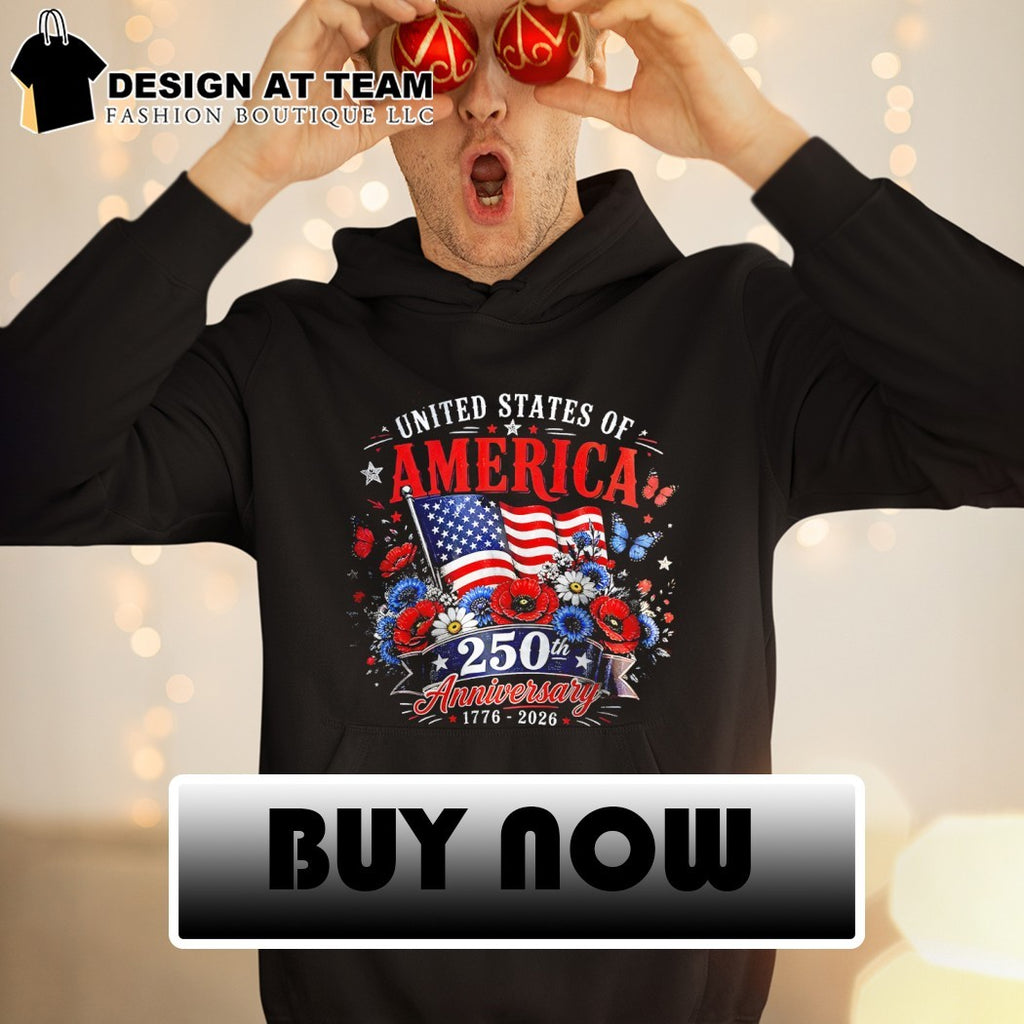 Patriotic floral United States of America 250th Anniversary 1776 2026 4th of July shirt