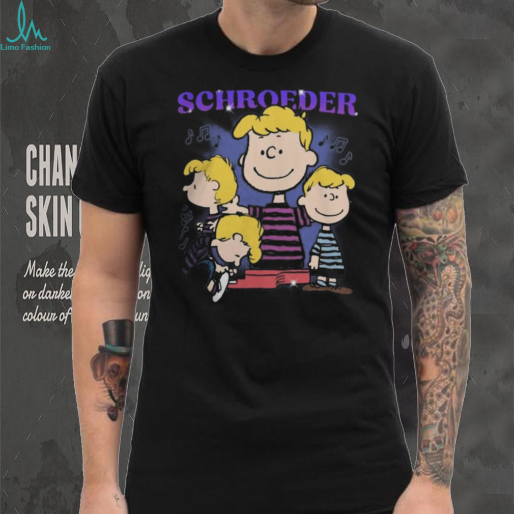 Peanuts Schroeder Piano Player Music Notes Retro Shirt