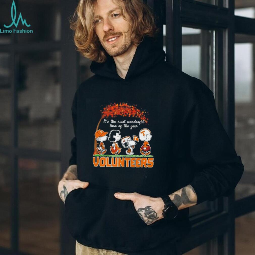 Peanuts x Tennessee Volunteers It’s the Most Wonderful Time of the Year shirt