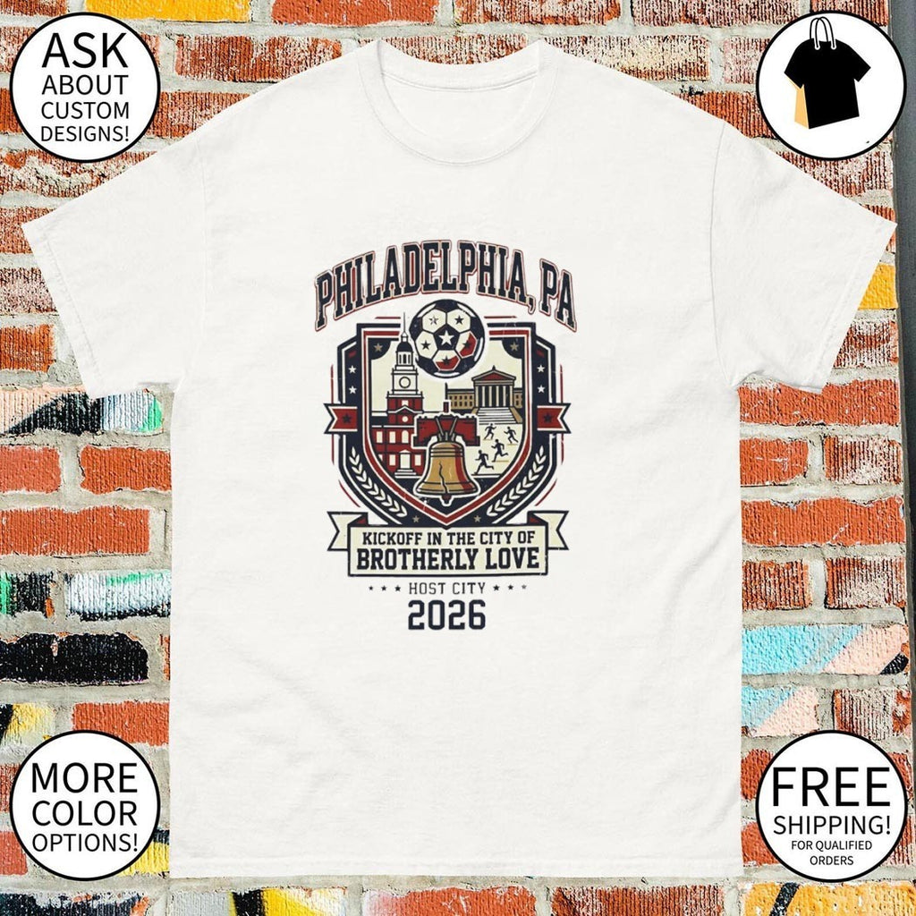 Philadelphia 2026 Host City kickoff in the city of brotherly love World Cup 2026 shirt