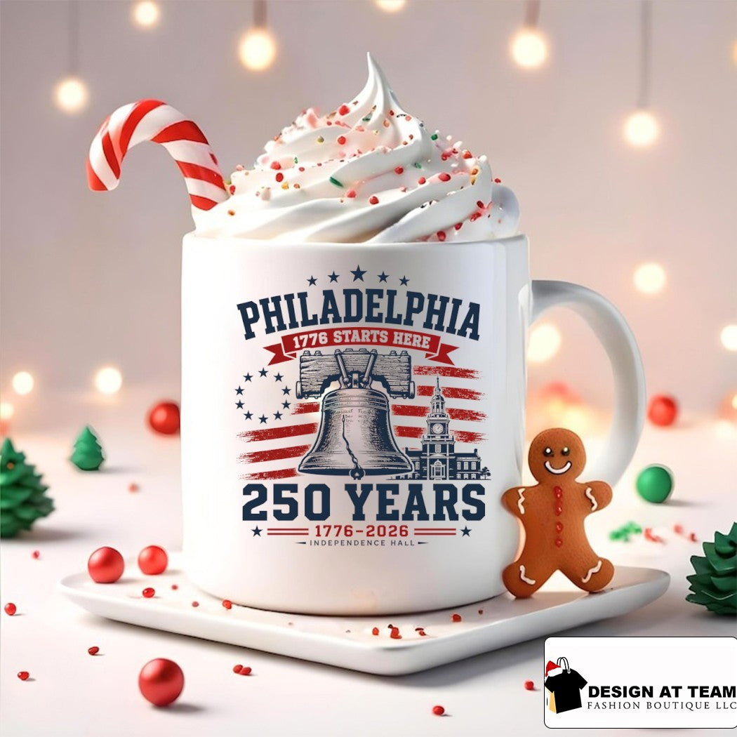 Philadelphia 250 Liberty Bell Starts Here Independence Hall 1776 2026 shirt