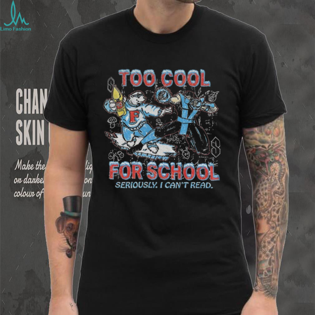 Polar Bear Sub Zero Too Cool For School Seriously I Can’t Read Shirt