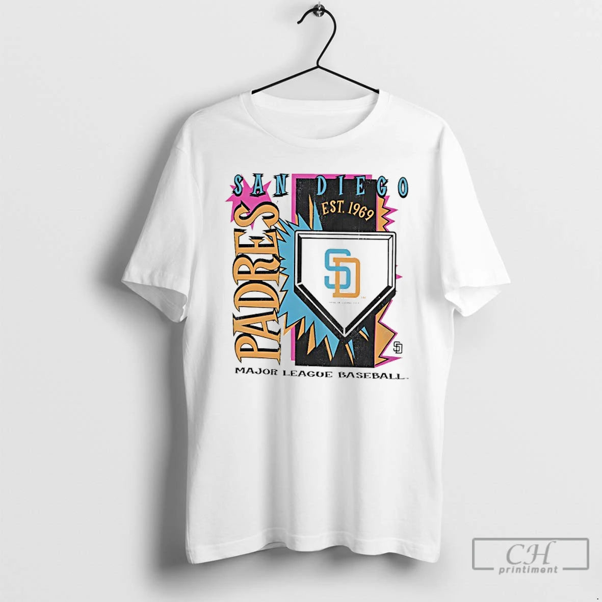 Premium San Diego Padres 1969 Mlb Cooperstown Neon Field Shock