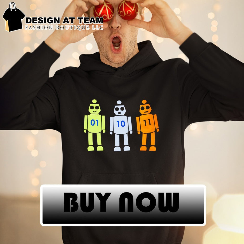Programming Robot 01 10 11 Binary Code Geek shirt