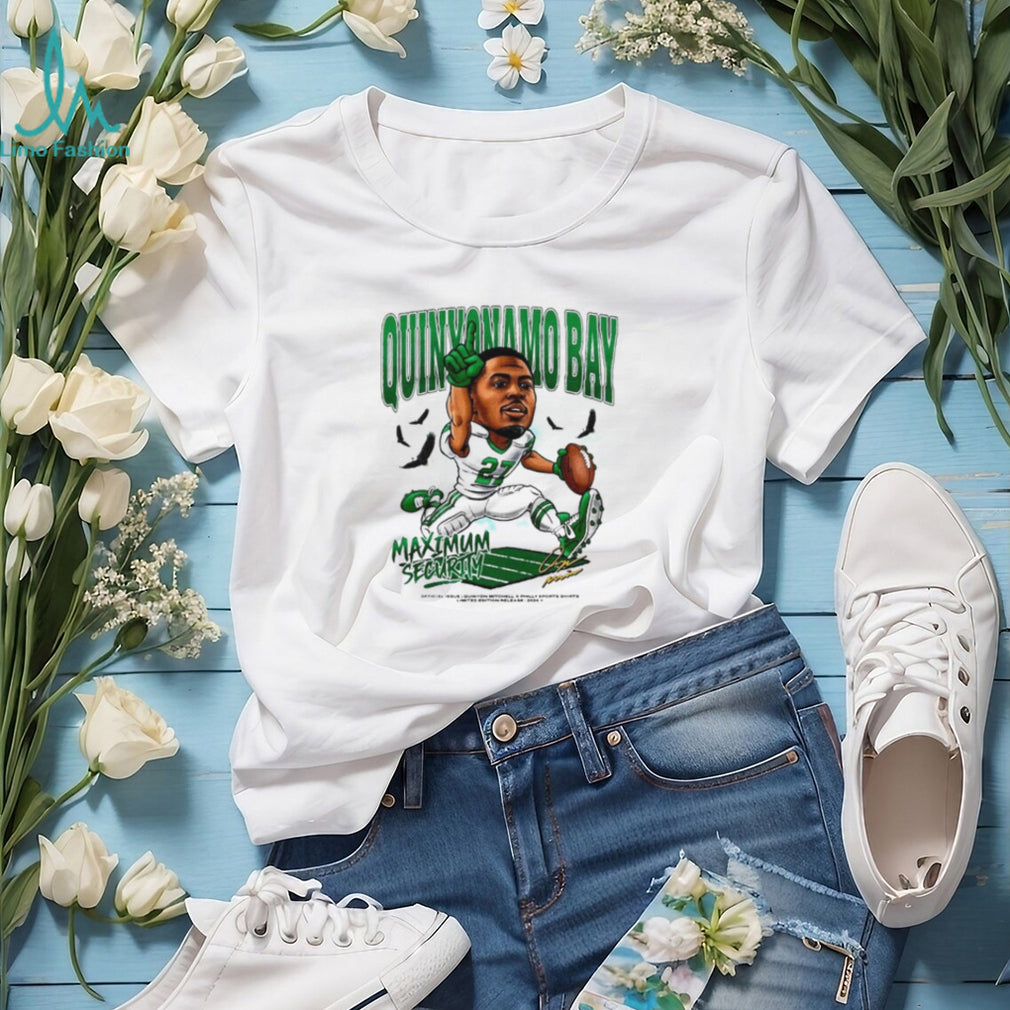 Quinyonamo Bay Maximum Security Philadelphia Eagles caricature shirt