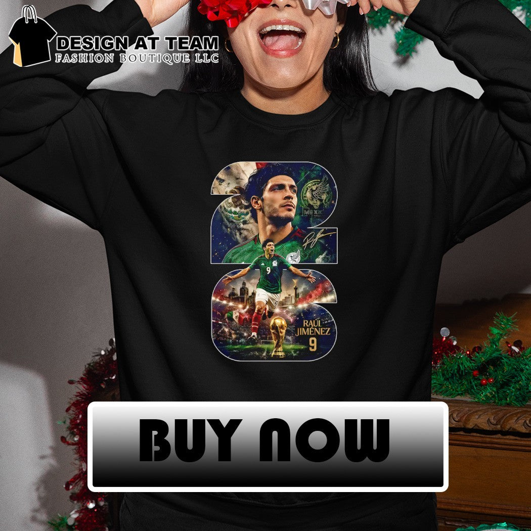 Raúl Jiménez Mexico National Team Soccer Player Celebration shirt