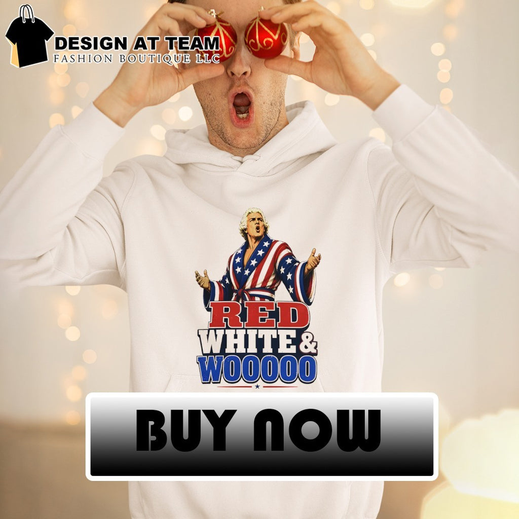 Ric Flair Wrestling Legend Red White and Woooo 4th of July USA 250 shirt