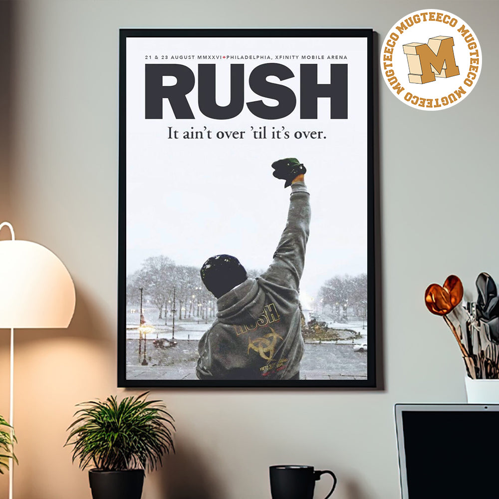 Rush Philadelphia 2026 Event Poster At Xfinity Mobile Arena On August 21 And 23 2026 Home Decor Poster Canvas