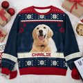 Custom Photo Cuteness Overload - Dog & Cat Personalized Custom Ugly Sweatshirt - Unisex Wool Jumper - Christmas Gift For Dog Lovers