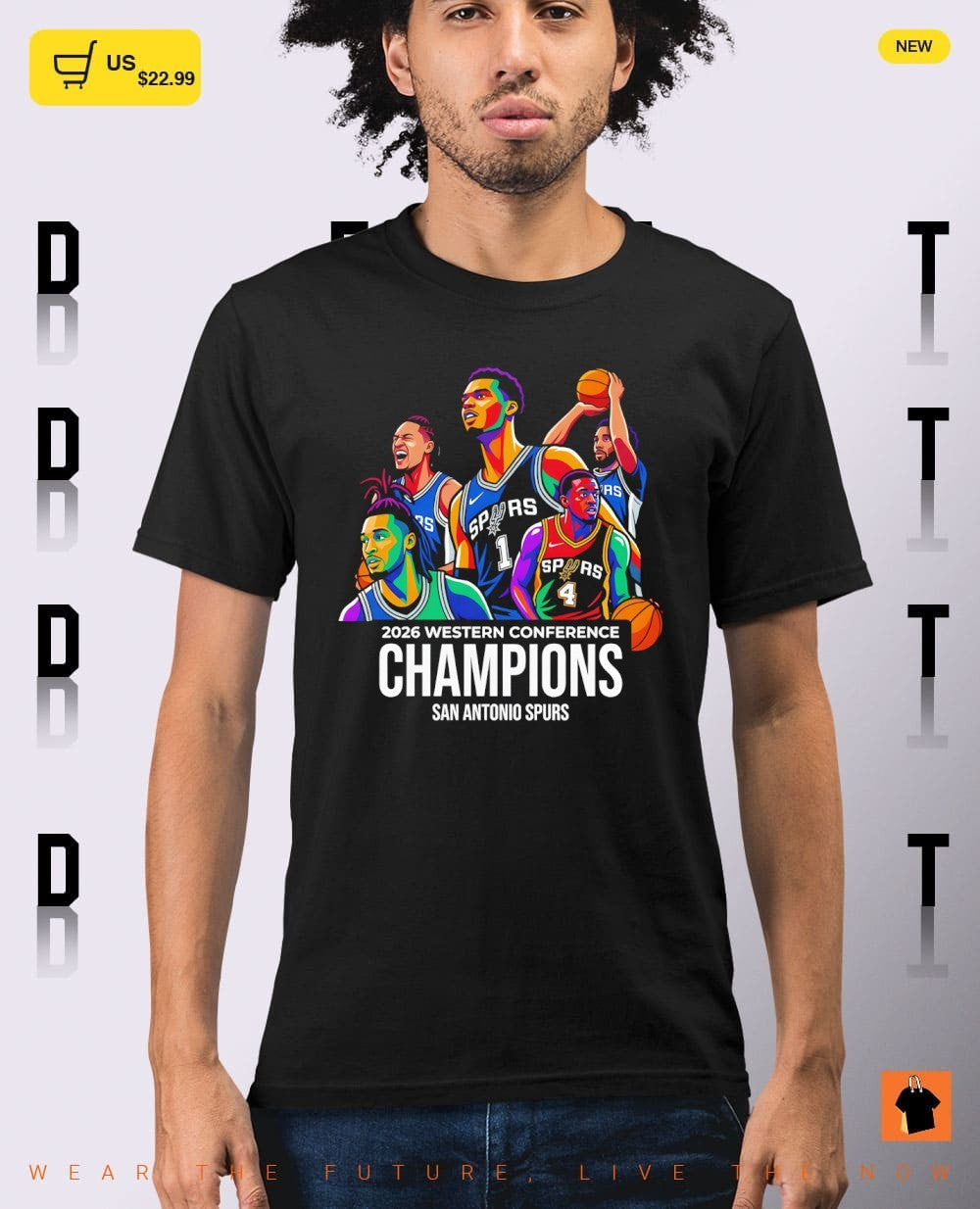 San Antonio Spurs Basketball Big Five Team 2026 Western Conference Champions NBA shirt