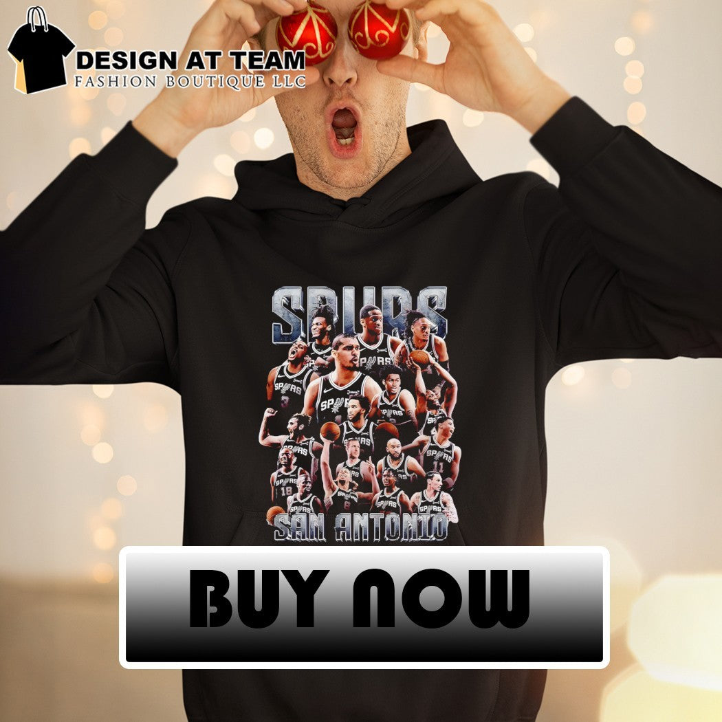 San Antonio Spurs Basketball Team Player Collage Poster 2026 shirt