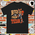 San Antonio Spurs Coyote basketball fan Bitch I’m from Texas cowgirl boot shirt
