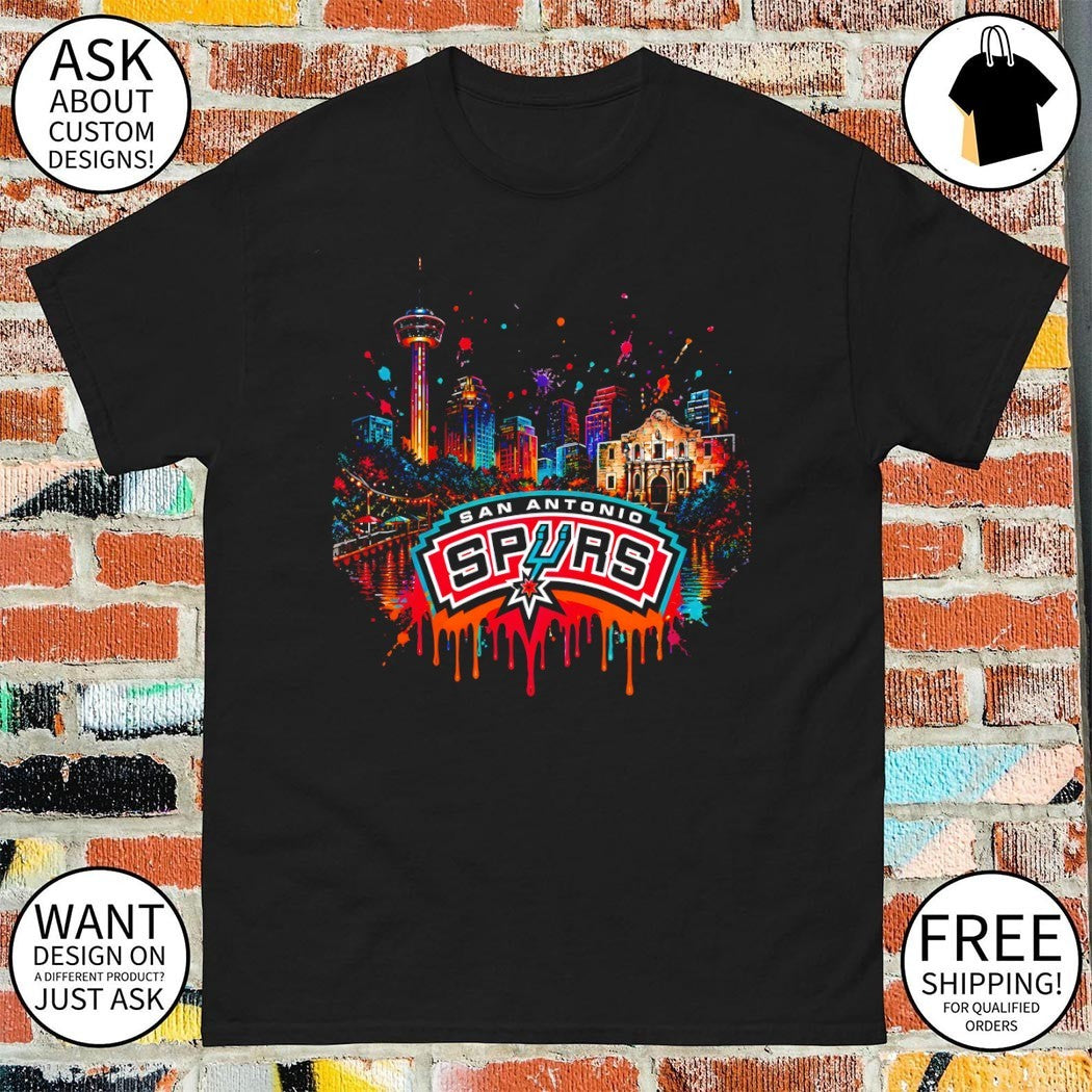 San Antonio Spurs Skyline City Team Basketball NBA 2026 graffiti shirt