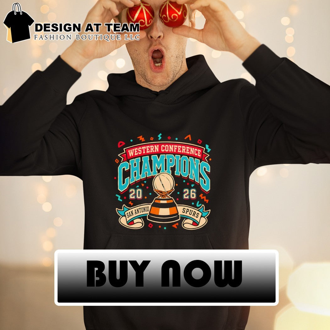San Antonio Spurs basketball apparel Western Conference Champions 20 26 tee shirt