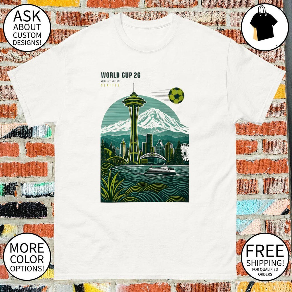 Seattle Host City Soccer 2026 World Cup Soccer shirt