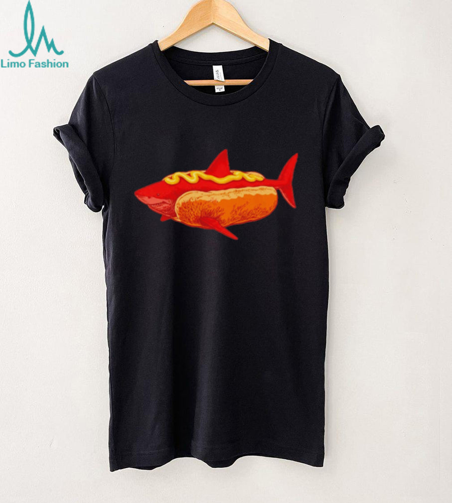 Shark Hot Dog Funny Mashup shirt