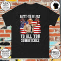 Sheriff Buford Happy 4th of July to all you sumbitches patriotic American flag shirt