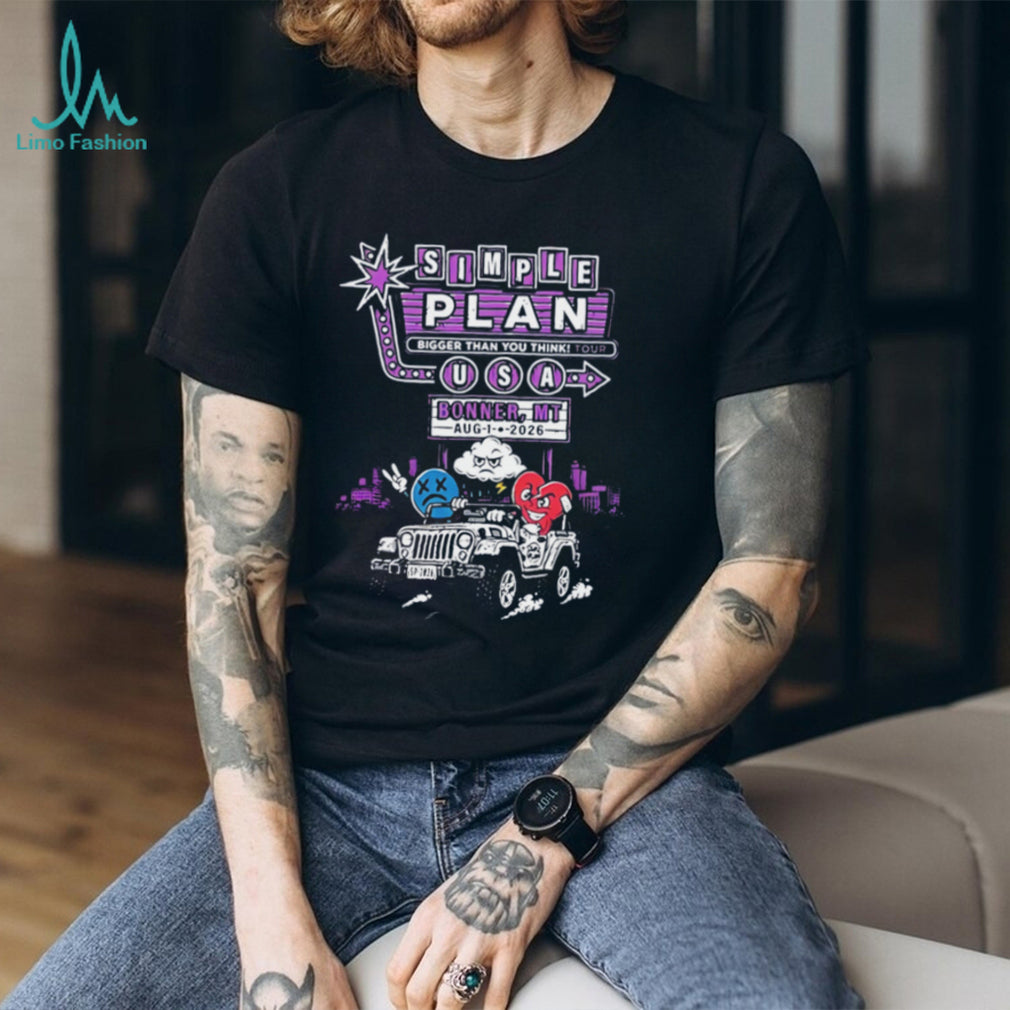 Simple Plan Bonner MT 2026 graphic car shirt