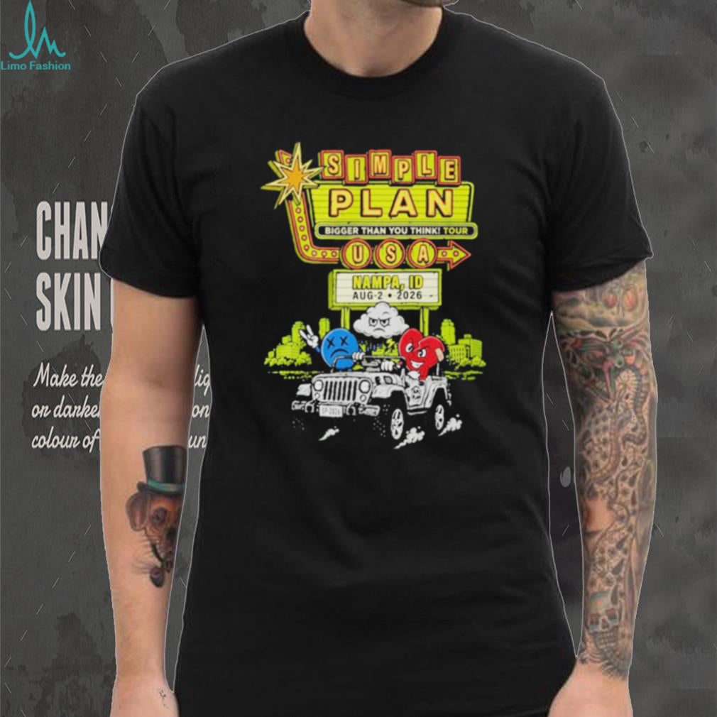 Simple Plan Nampa Idaho 2026 Specific City Live At Ford Idaho Center Amphitheater Shirt