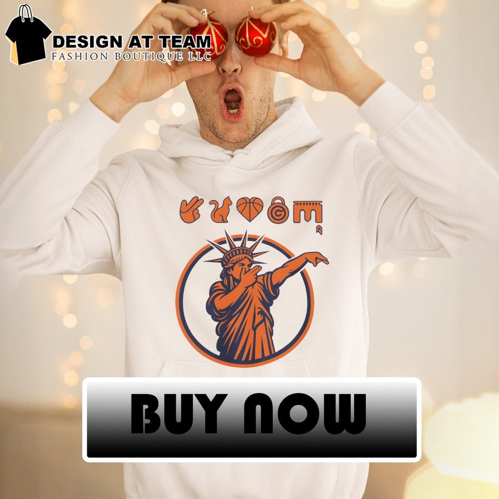 Statue of Liberty Dabbing NYC Liberty Graphic Knicks Icons Starting 5 shirt