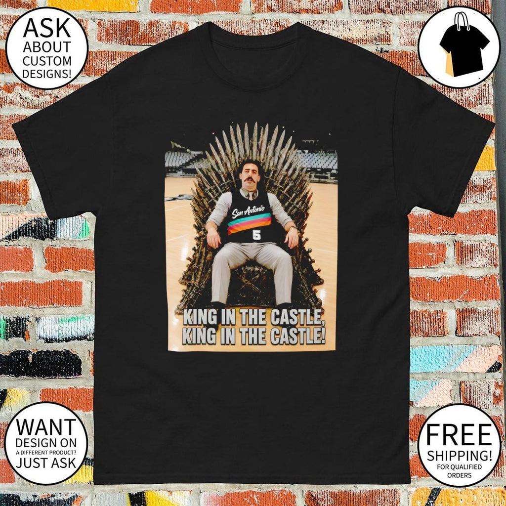 Stephon Castle San Antonio Spurs NBA King in the Castle Basketball 2026 vintage shirt