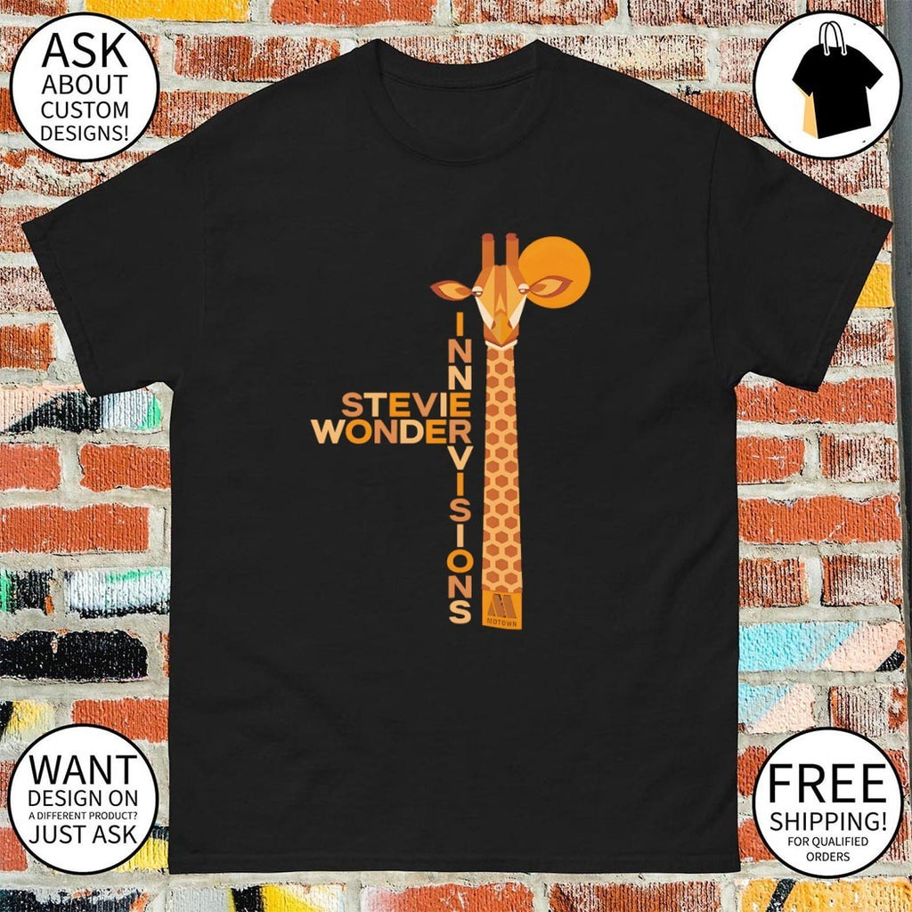 Stevie Wonder Innervisions Motown Tamla Records est 1970s shirt