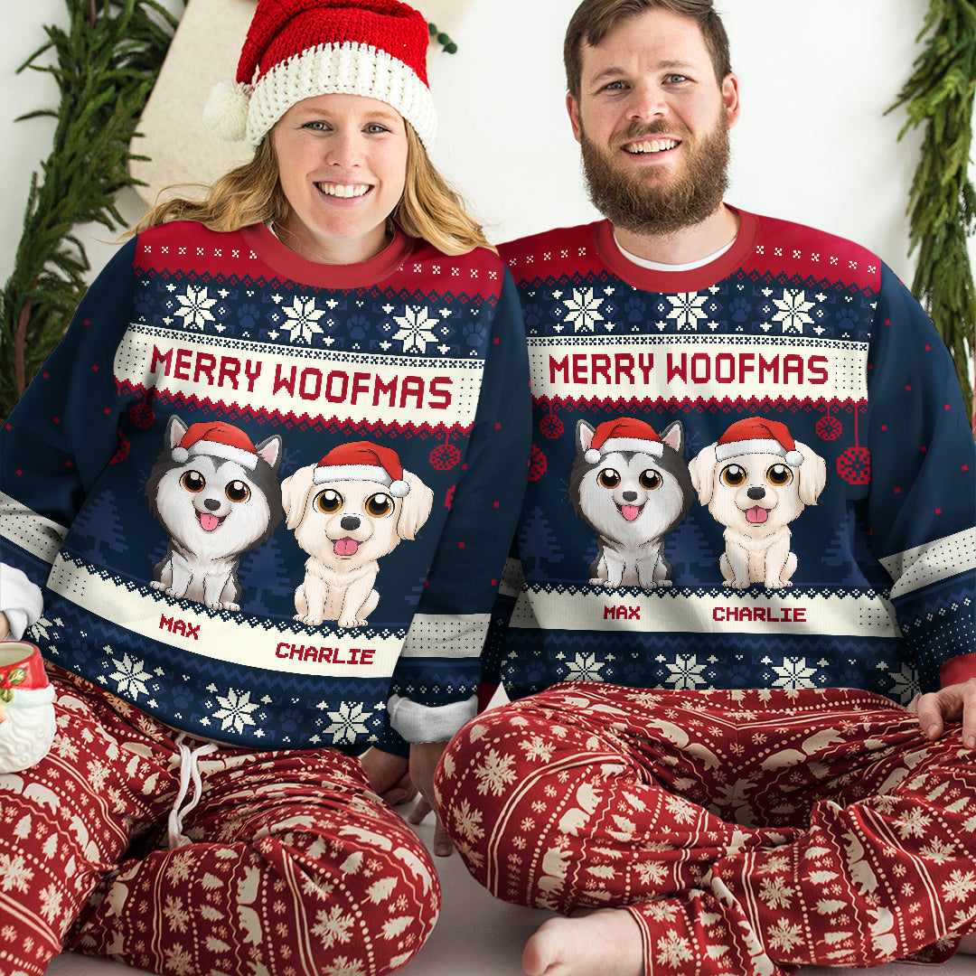 All I Want For Christmas - Dog Personalized Custom Ugly Sweatshirt - Unisex Wool Jumper - Christmas Gift For Dog Lovers, Couple
