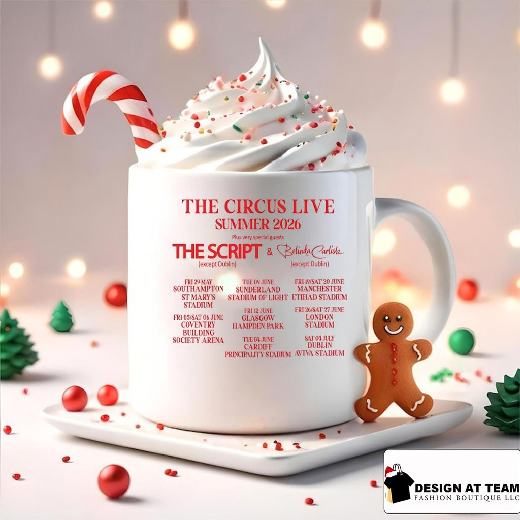 Take That The Circus Live Summer 2026 The Script and Belinda Carlisle shirt