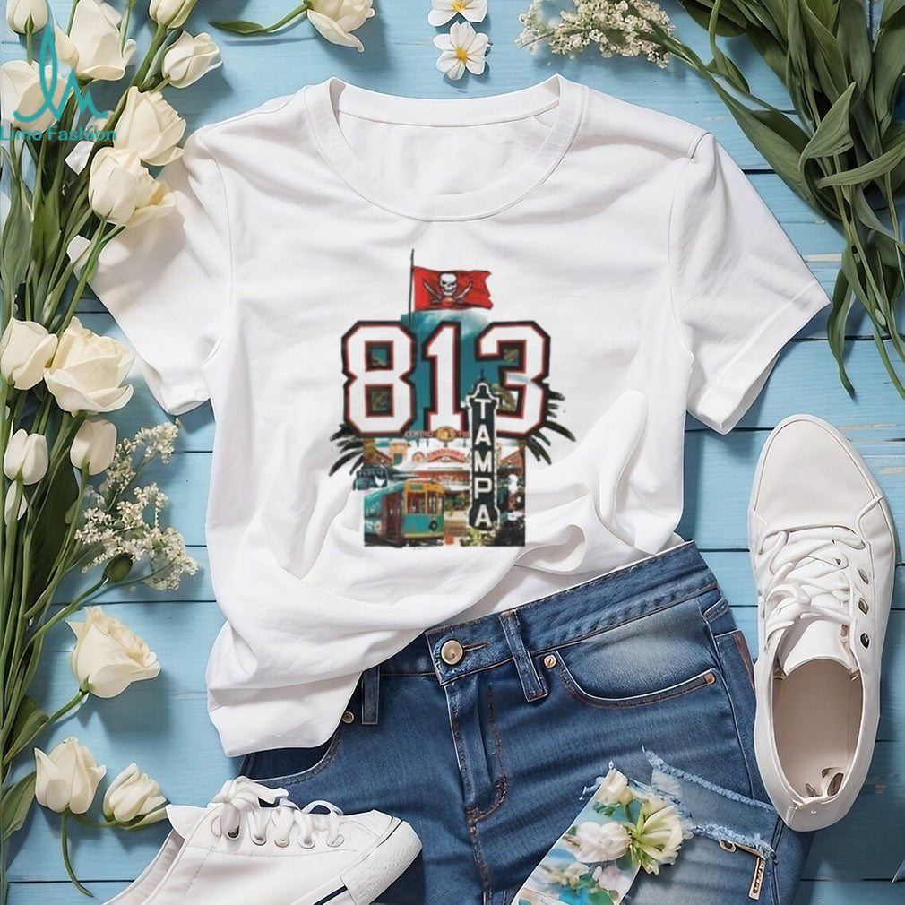 Tampa 813 Collage Ybor City Bucs shirt