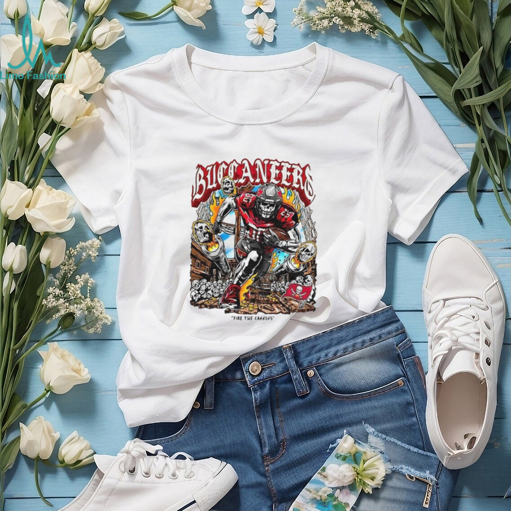 Tampa Bay Buccaneers Skeleton fire the cannons shirt